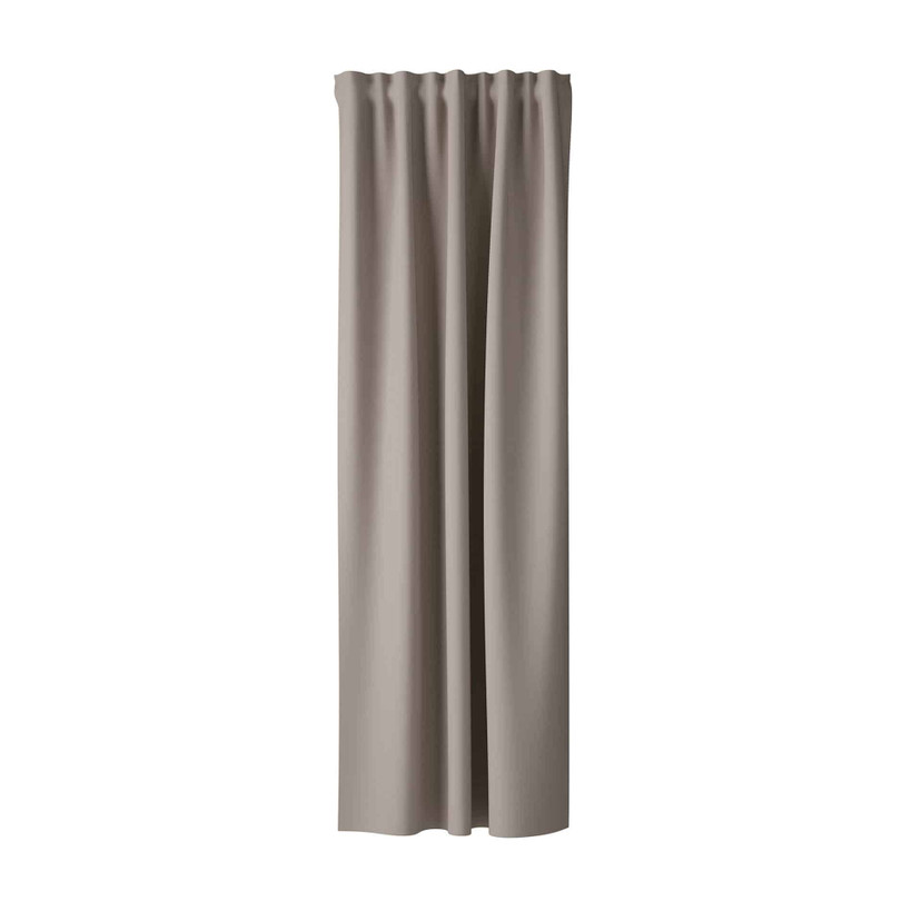 Homing Samtvorhang mit verdeckten Schlaufen Velia silber - 2,45 x 1,4 m