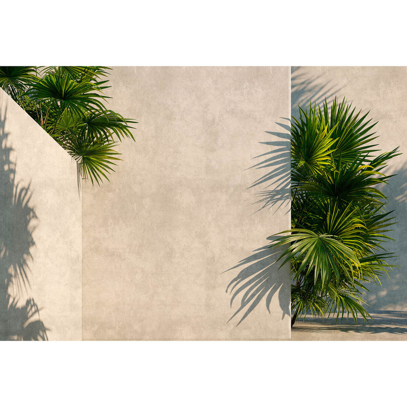 Fotomural Paredes de Patel 3 Tunis 1 beige, verde, gris