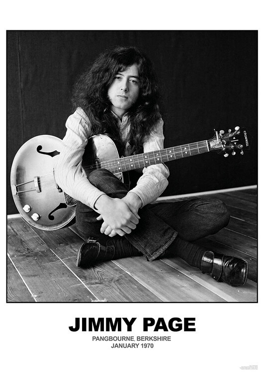 Plakat Jimmy Page - Januar 1970 Berkshire, Plakat (59,4 x 84,1 cm)