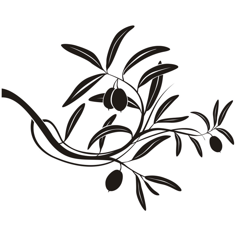 Wallsticker Oliven Gren