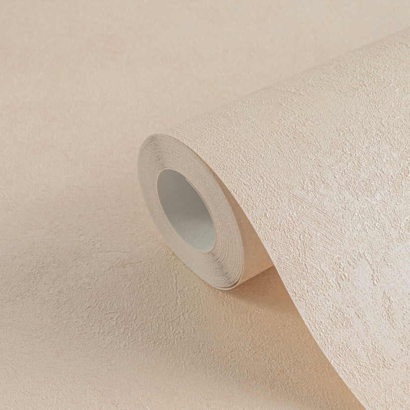 Papier peint imitation béton sable - Papier peint intissé chaud & naturellement structuré
