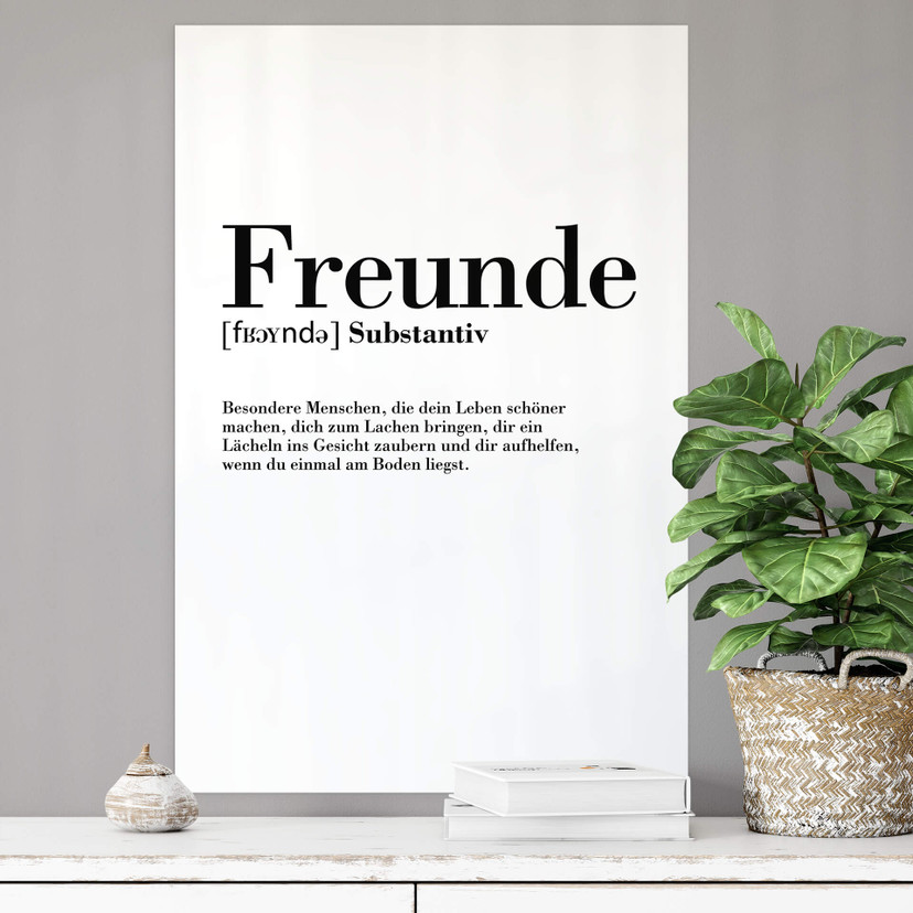 Wallprint Grammatik Freunde