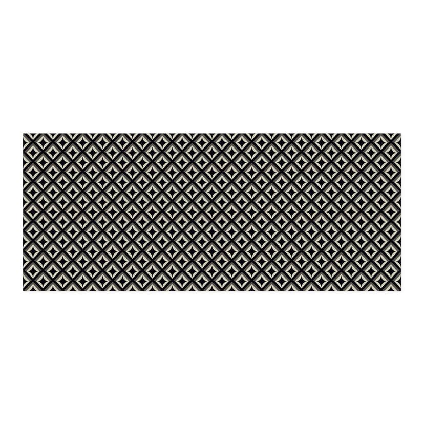 Revêtement pour cuisine autocollant ornements noir-beige - Treechild