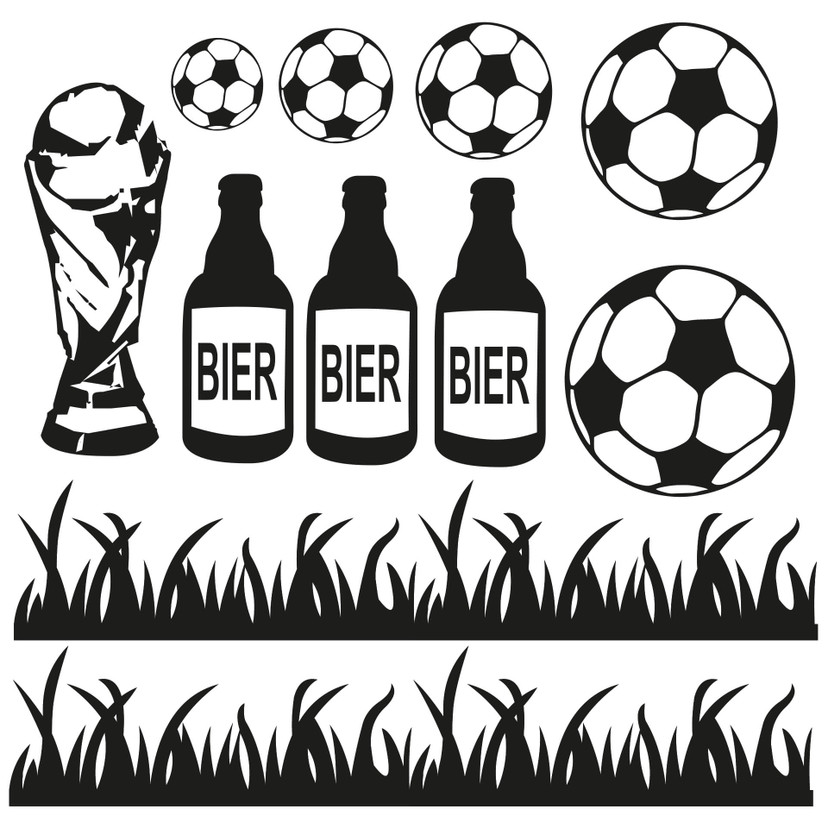 Sticker mural - Set de football
