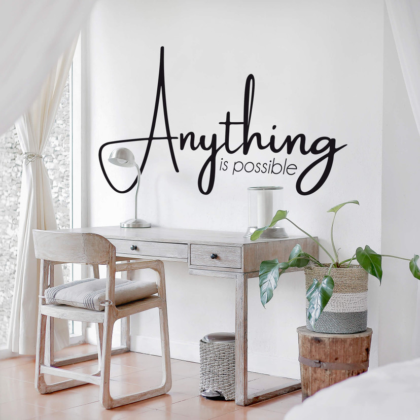 Wallsticker -  Anything is possible
