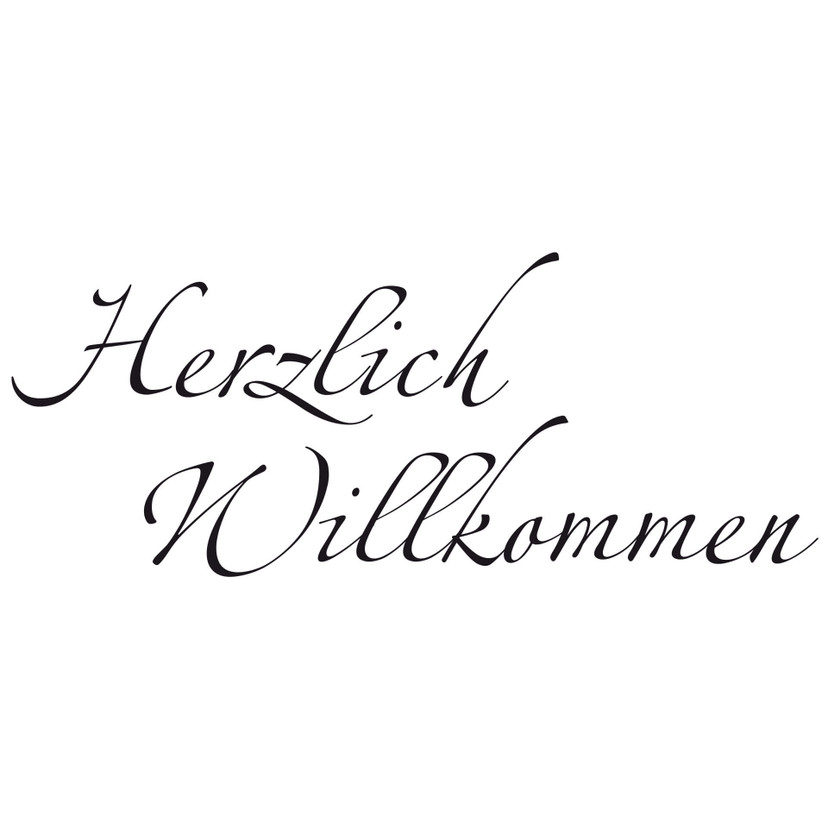 Wallsticker - Herzlich Willkommen 4(2-farver)