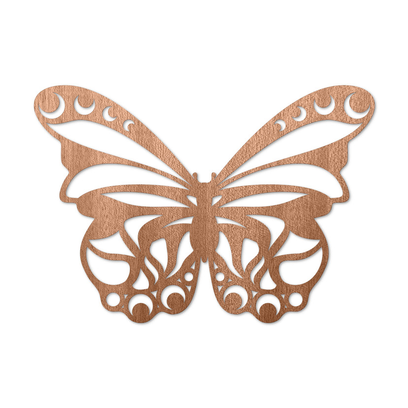 Sztuka z drewna mahoniowego - Motyl