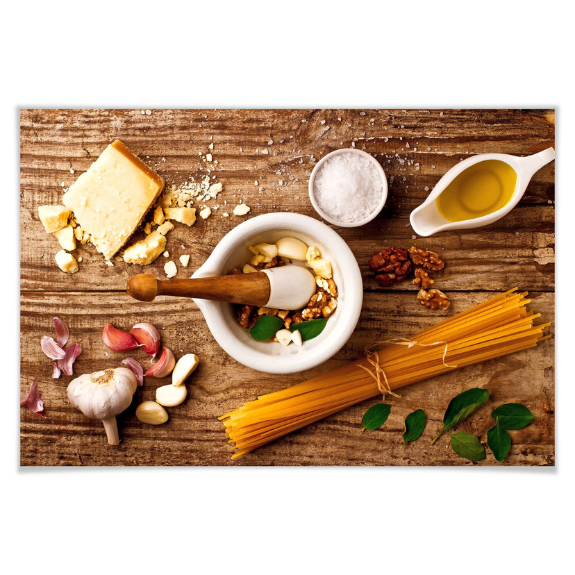 Poster - Laercio - Recette du pesto