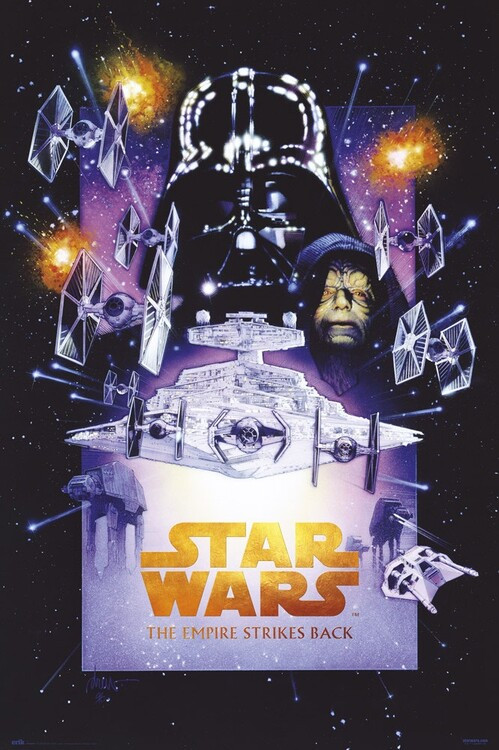 Poster, film poster Star Wars: Episode V - The Empire Strikes Back 61x91.5 cm