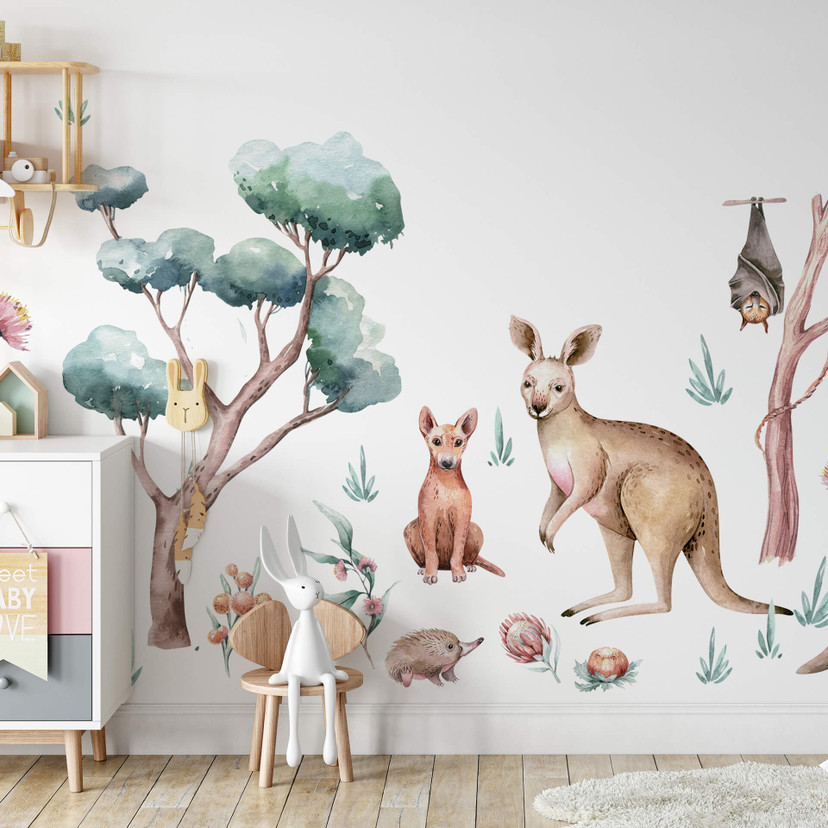 Sticker mural Kvilis - Plantes d'Australie (15 pièces)