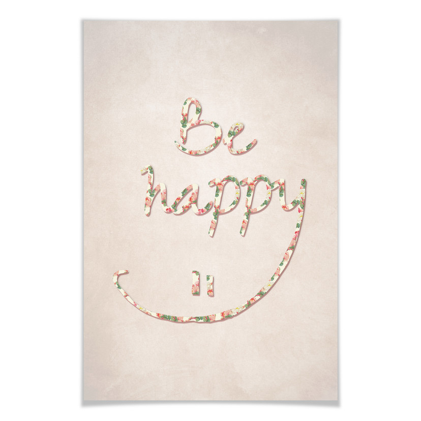 Poster - Be happy