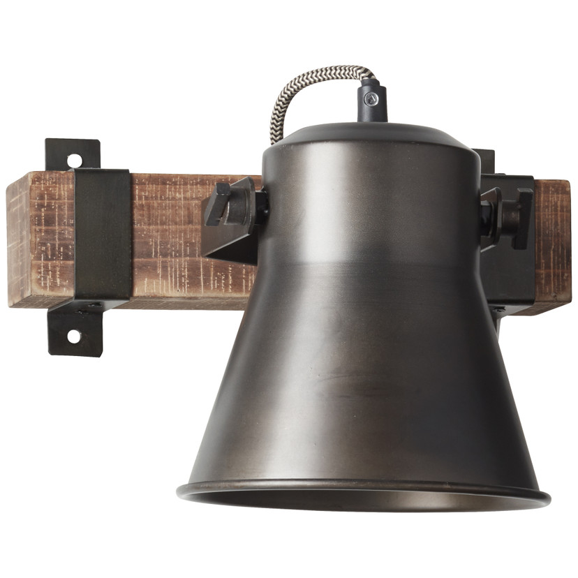 Wandspot Eva, metallic, 25 x 24 cm, Holz Spot