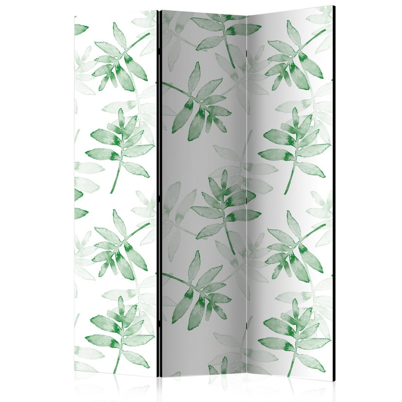 Screen room divider - Akvarelgrene, 3-delt