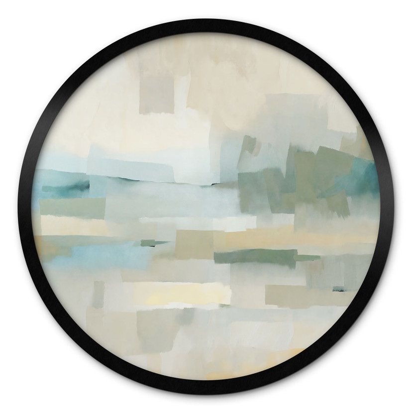 Poster Velvet Dusk - Abstract Landschap - Sir Edward x Grigory Gladarev - Rond