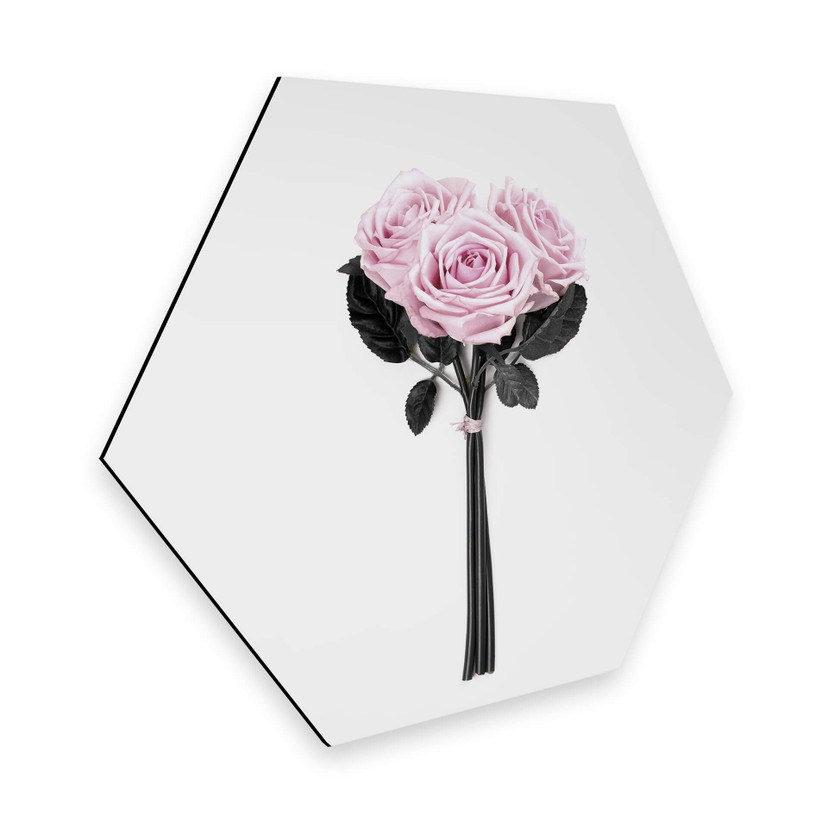 Hexagon Dibond Kubistika - Beautiful Roses