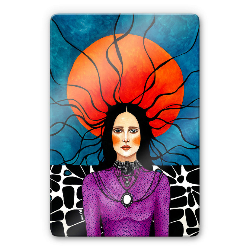Glasbild Hülya - Stilles Geschehen
