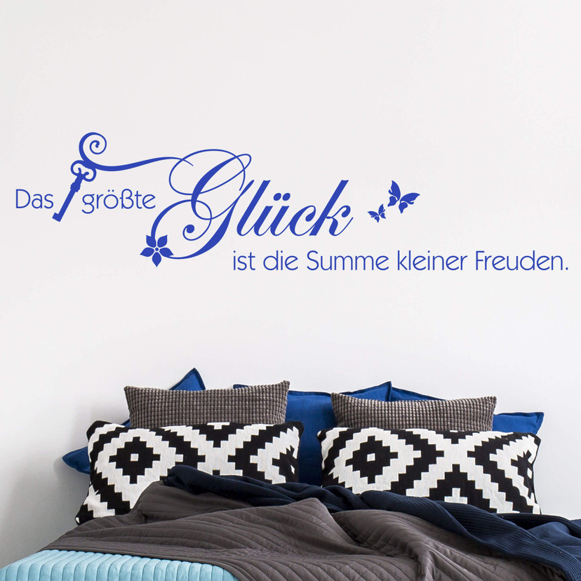 Wandtattoo Das größte Glück...