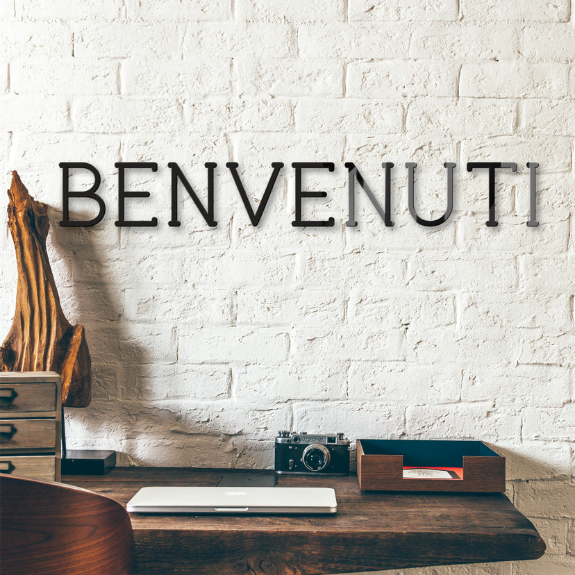 Litery akrylowe Benvenuti