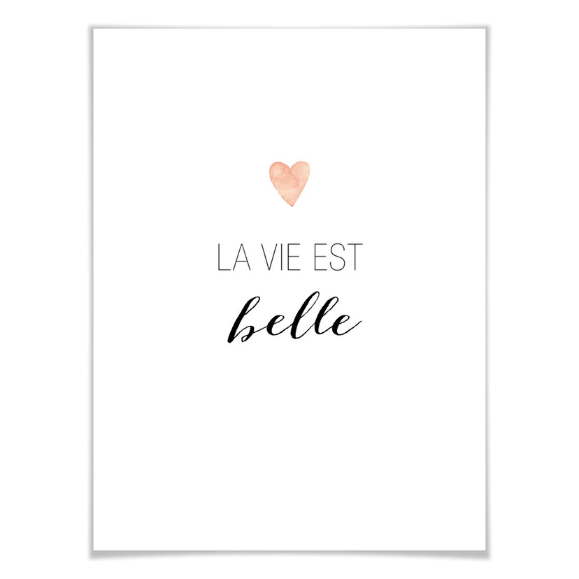 Plakat Confetti & Cream - La vie est belle