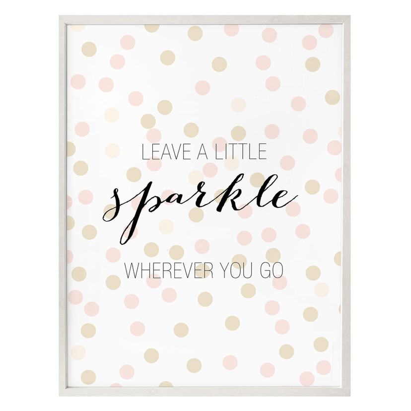 Plakat Confetti & Cream - zostaw odrobinę blasku gdziekolwiek jesteś