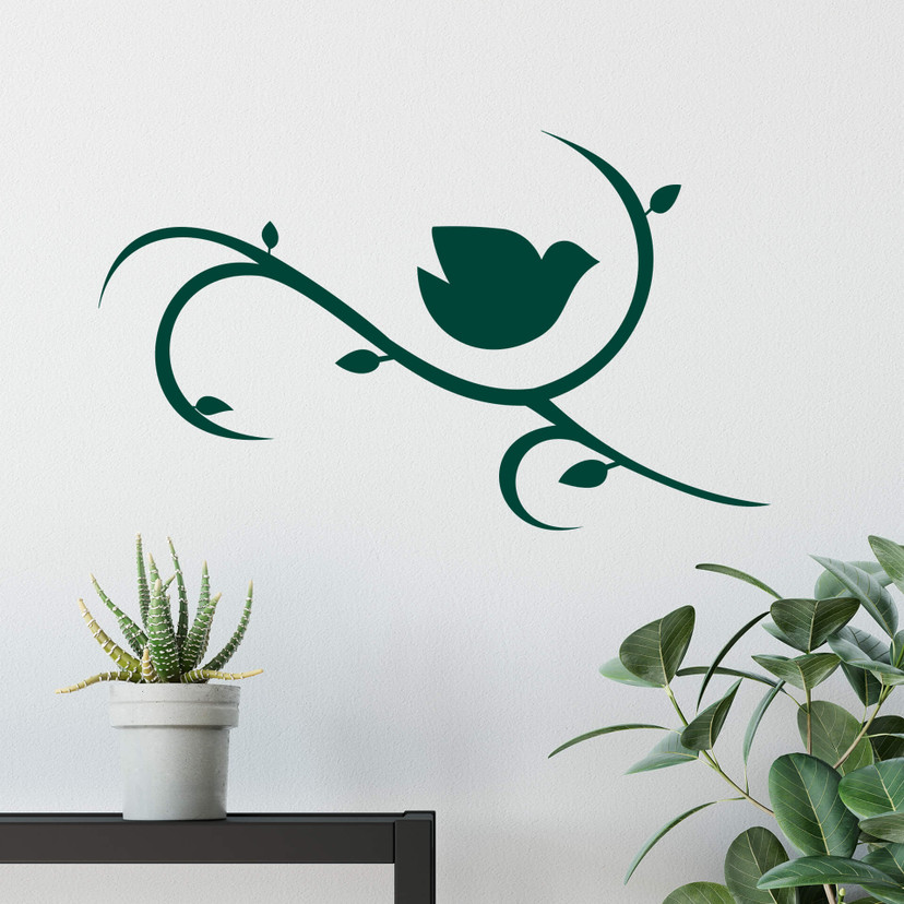 Sticker mural - Moineau