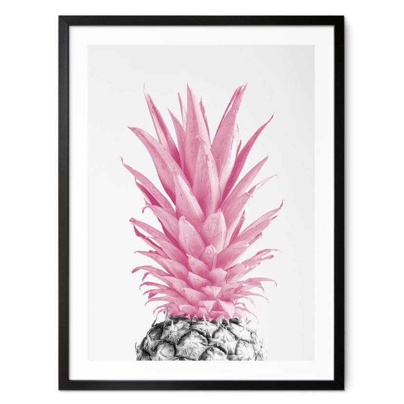 Plakat z różowym ananasem - 1X Studio