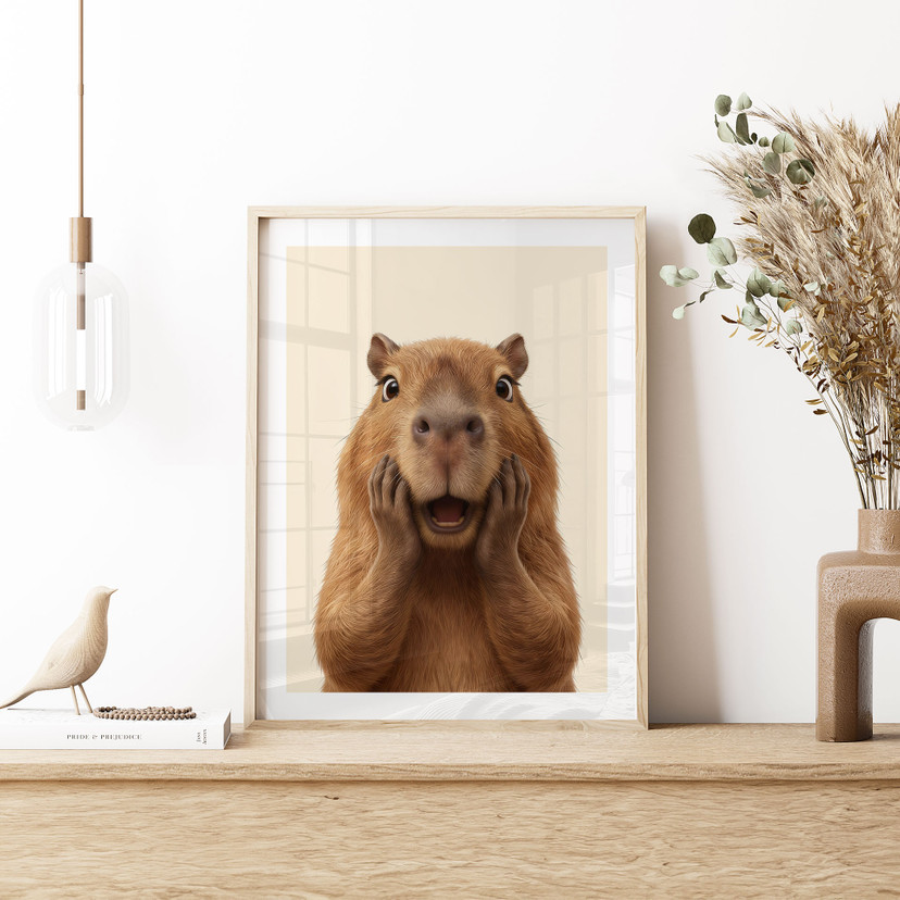 Poster Capybara surpris