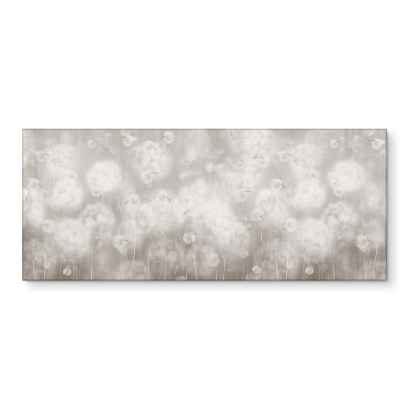 Bloemen Keukenachterwand paardenbloem droom in beige - Ms Tiff