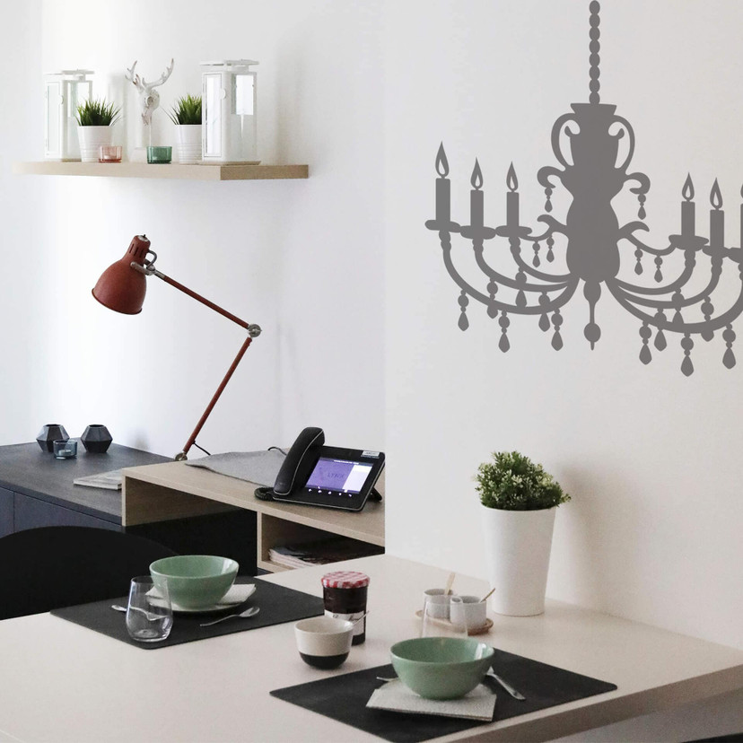 Wallsticker Lysekrone