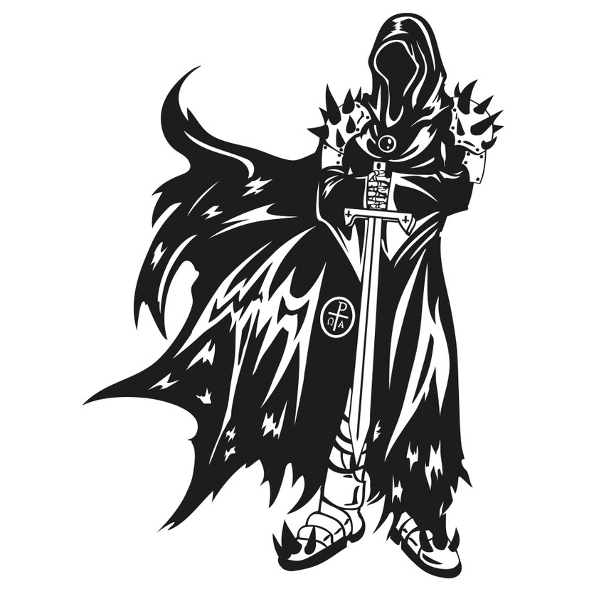 Wallsticker Dommedagsridderen