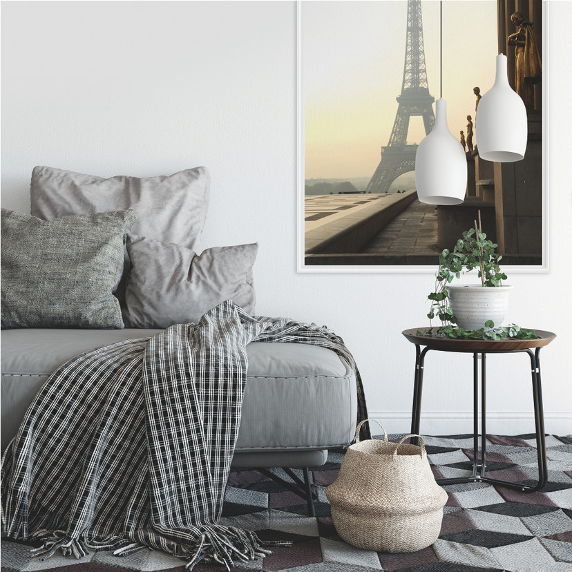 Poster autocollant - W - Bonjour Paris