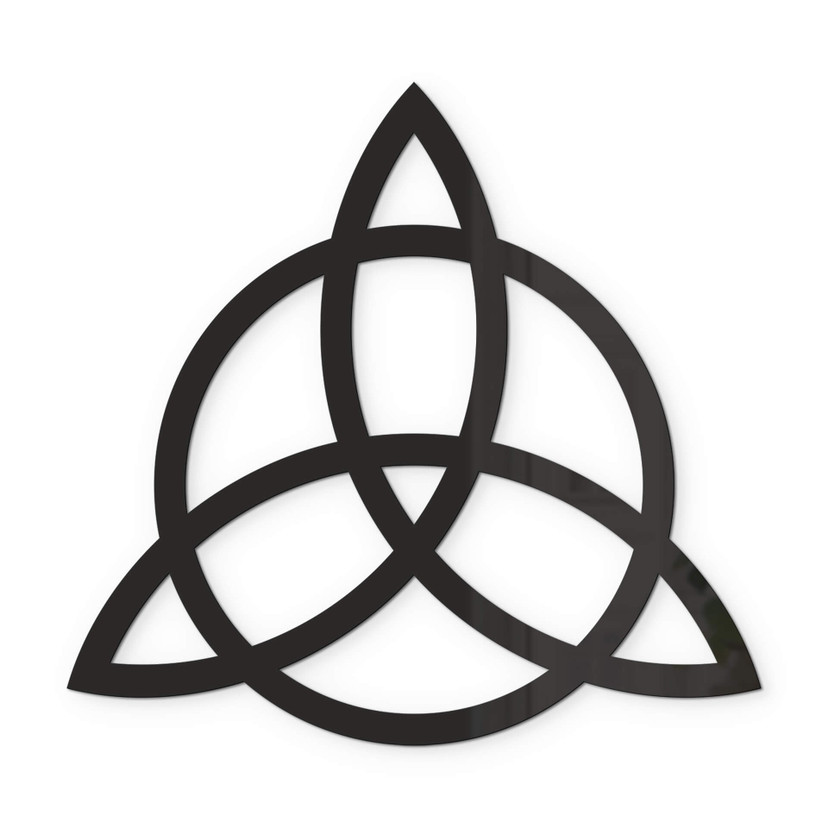 Akrylowa dekoracja Triquetra z okręgiem