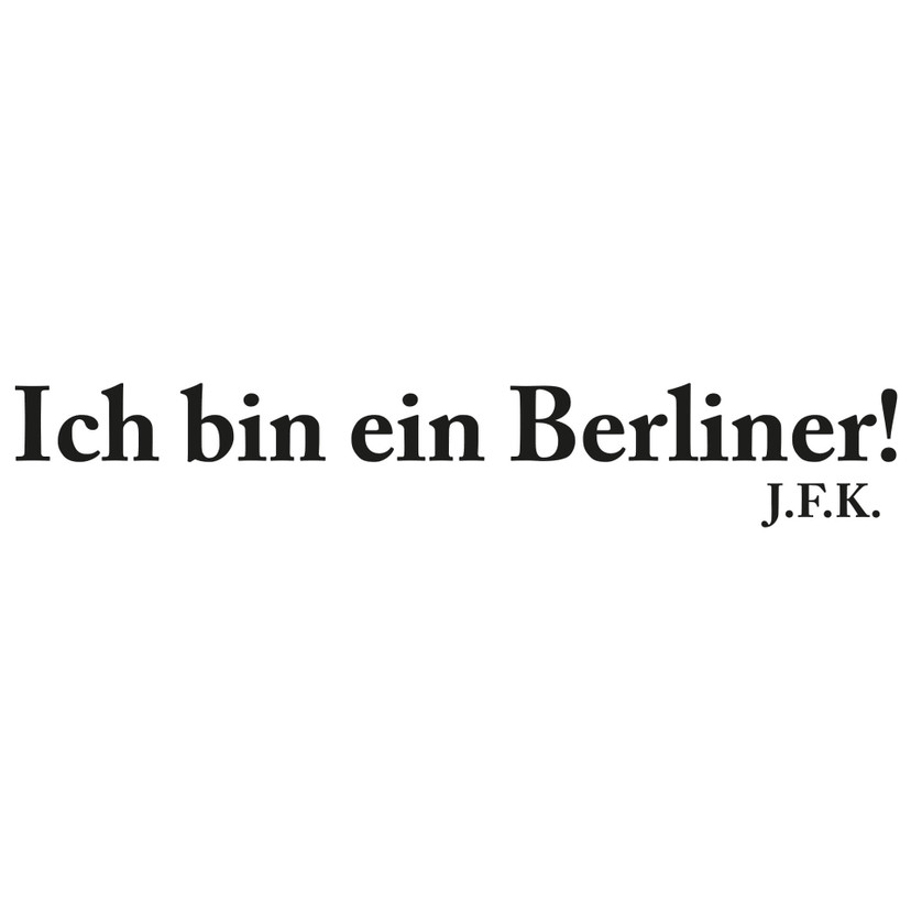 Sticker mural Ich bin ein Berliner!