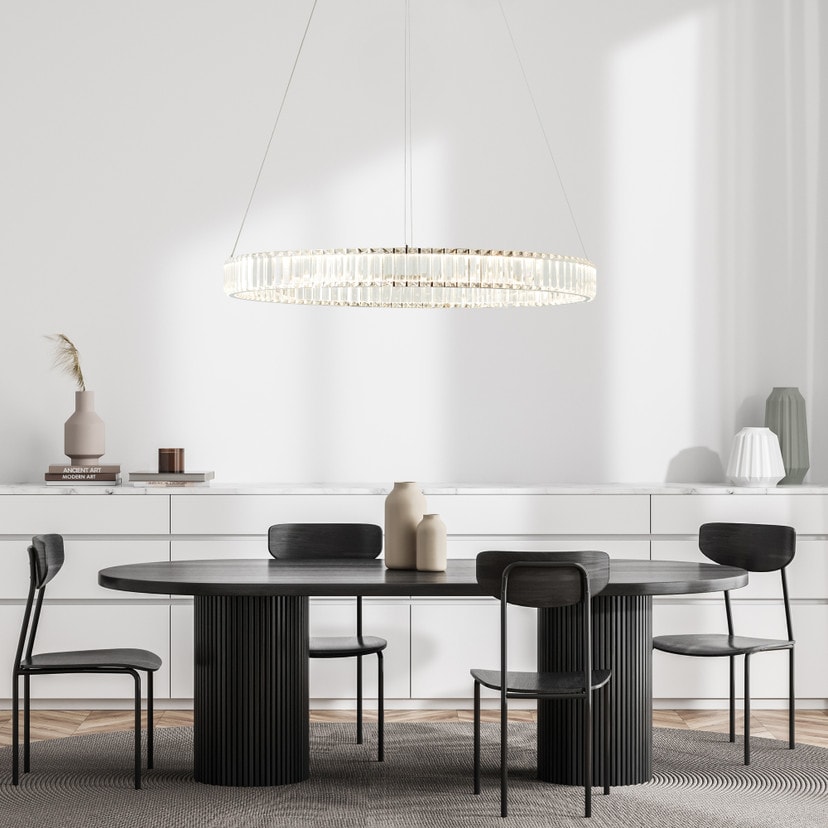 Pendelleuchte Marleen, metallic, 150 x 80 cm, Metall Pendelleuchte