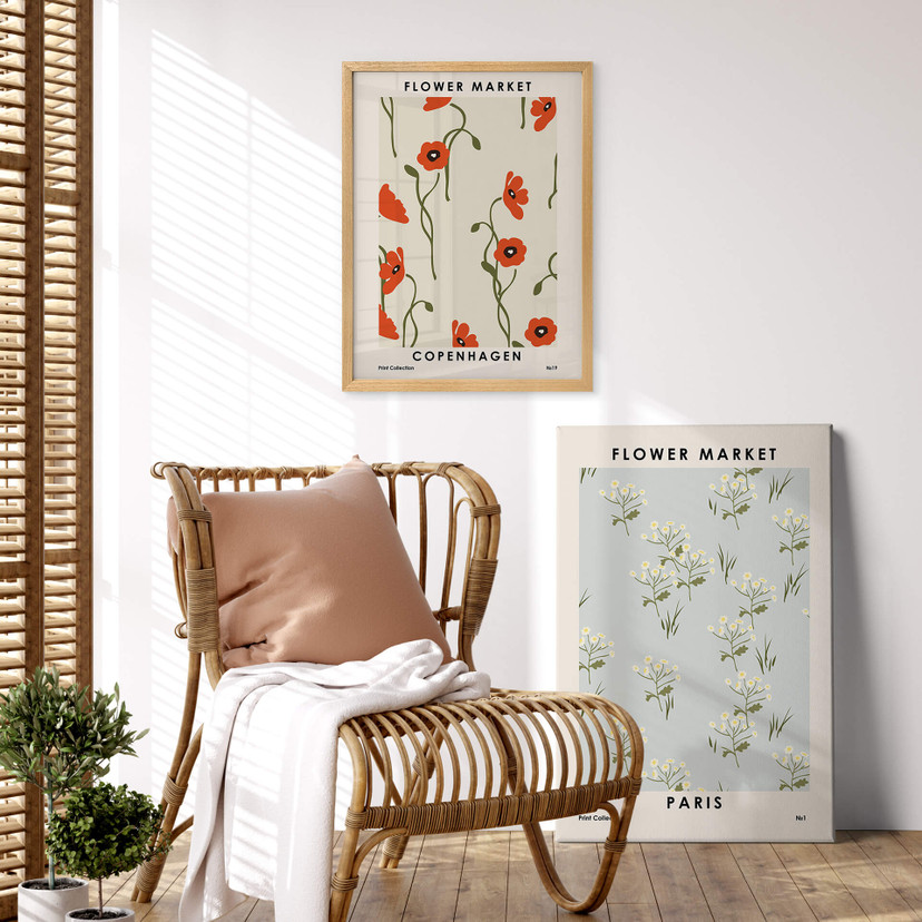 Plakat NKTN - targ kwiatowy - Kopenhaga