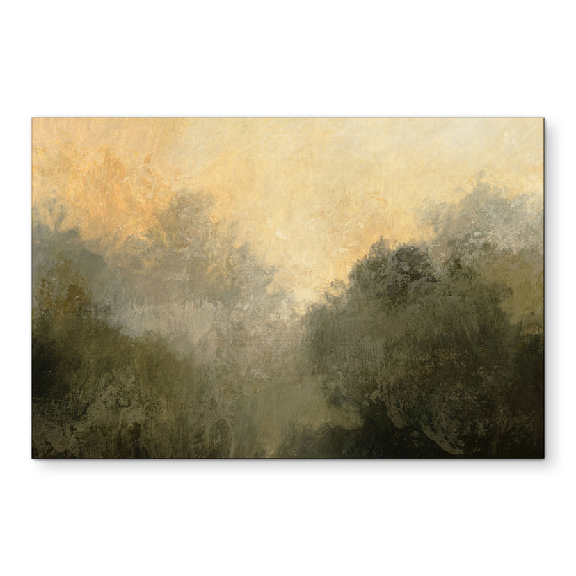 Stampe per pareti La luce nascosta nella nebbia del mattino - Hobday - Alu-Dibond