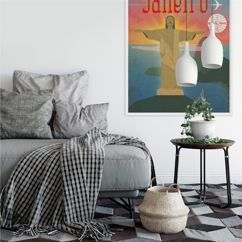 Zelfklevende Poster Pan Am – Rio de Janeiro