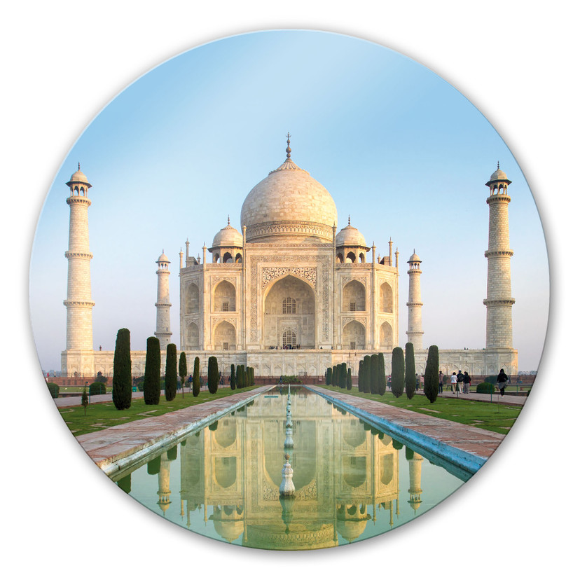 Glasbillede - Taj Mahal - Rund