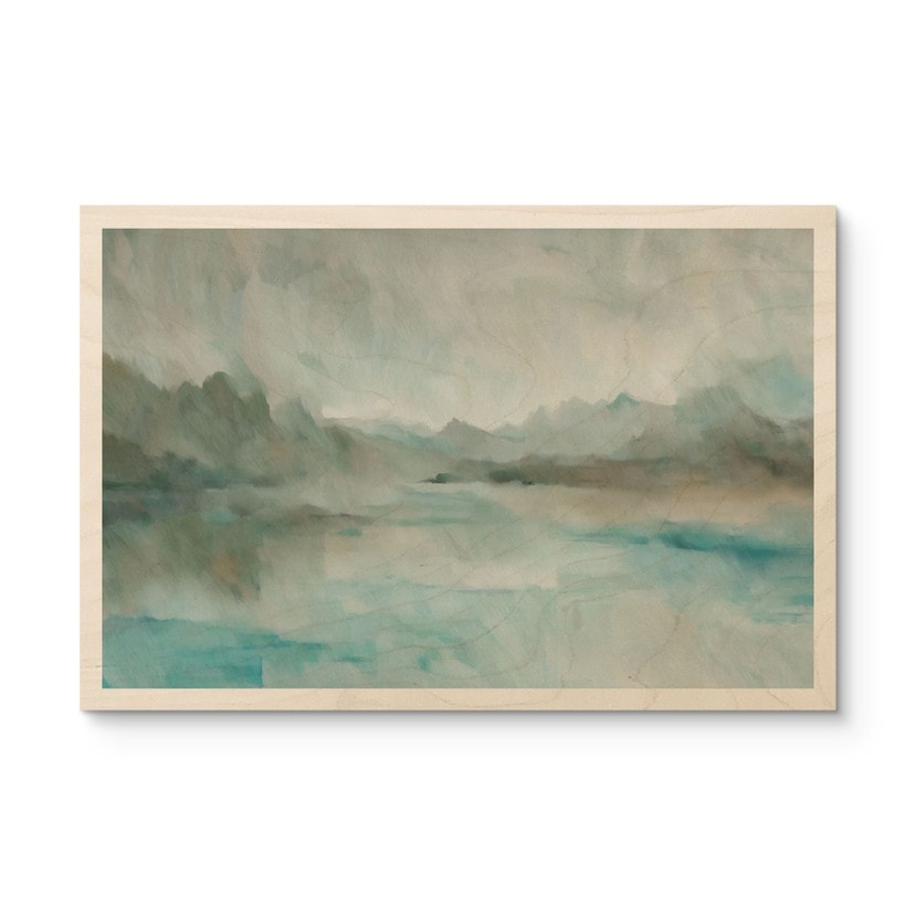 Trätavla Velvet Horizon - Abstrakt Sjö - Sir Edward x Grigory Gladarev