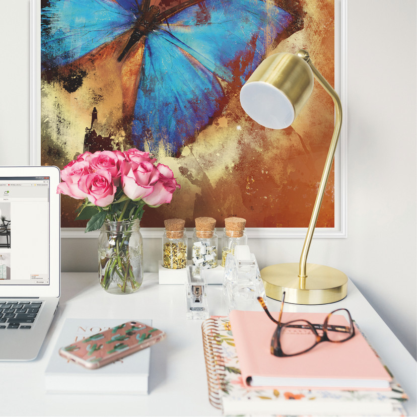 Poster autocollant - W - Butterfly Ice