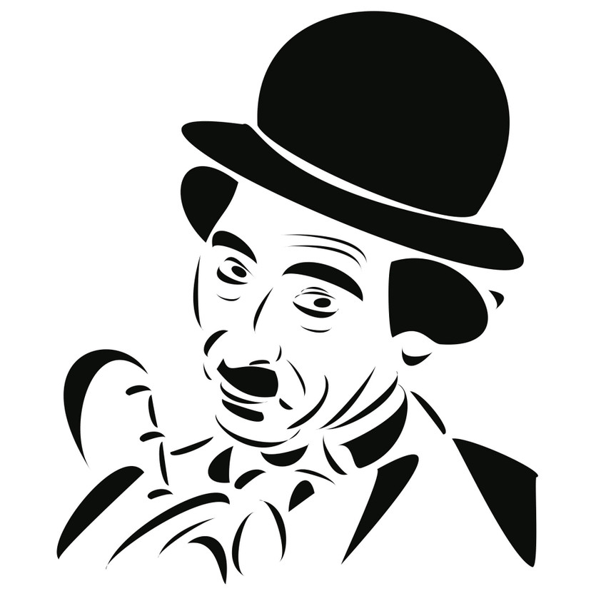 Wallsticker Charlie Chaplin