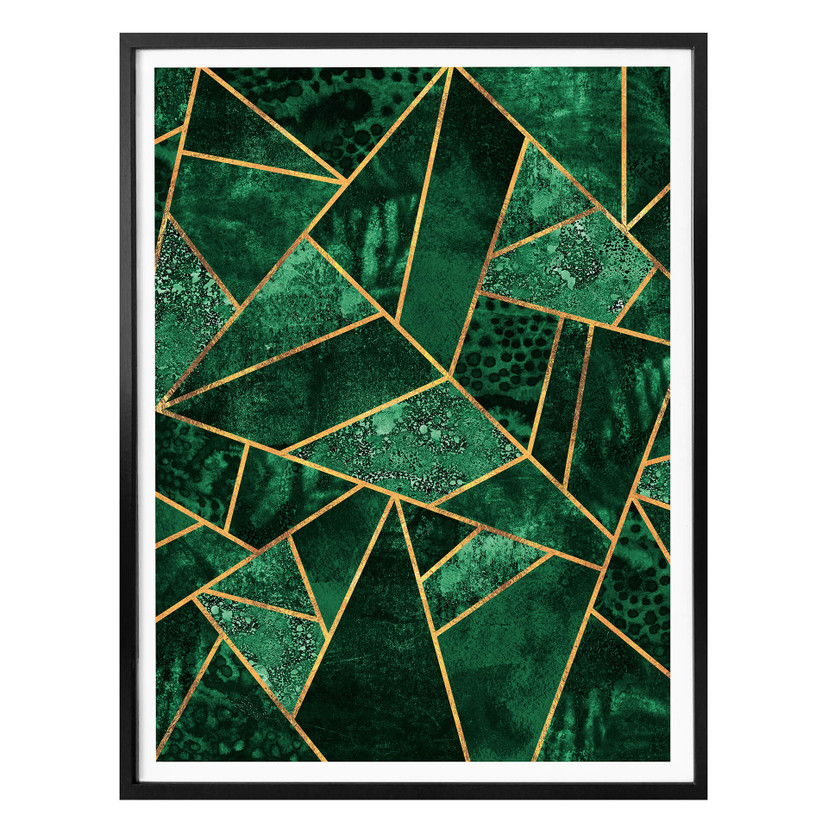 Plakat Fredriksson - Ciemnozielony szmaragd