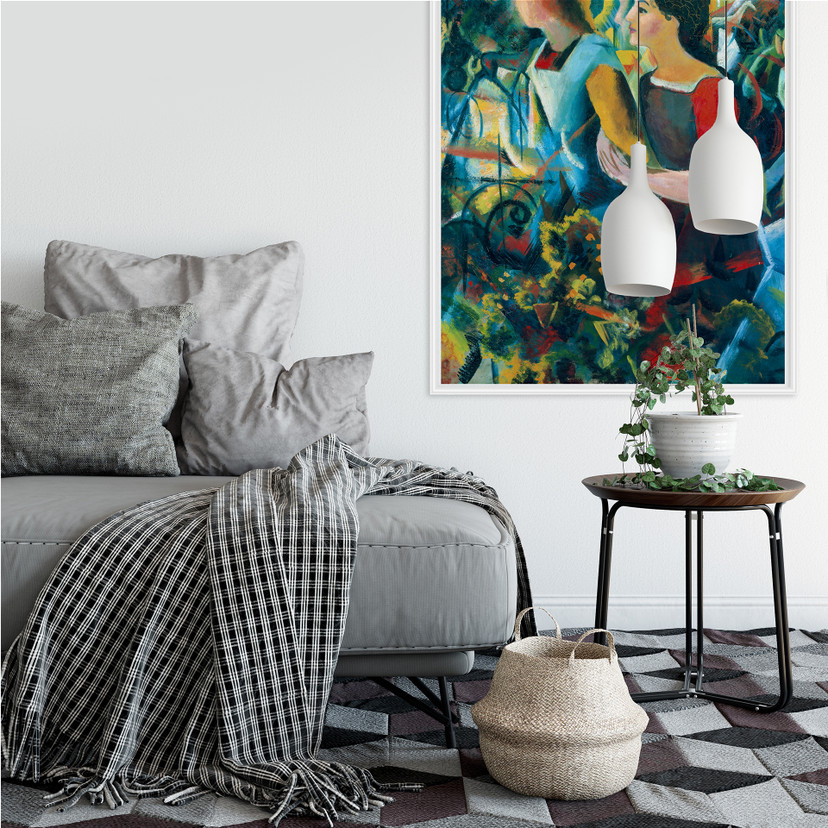 Wallprint Macke - Zwei Mädchen