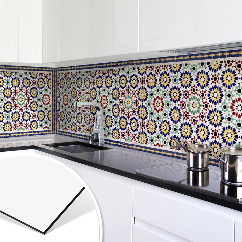 Küchenrückwand - Alu-Dibond - Orientalische Kacheln 01