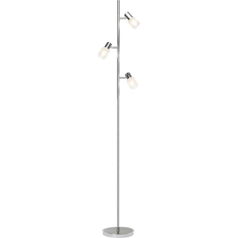 Stehleuchte Lana, metallic, 4, 157,5 x 22 cm, Glas Stehlampe