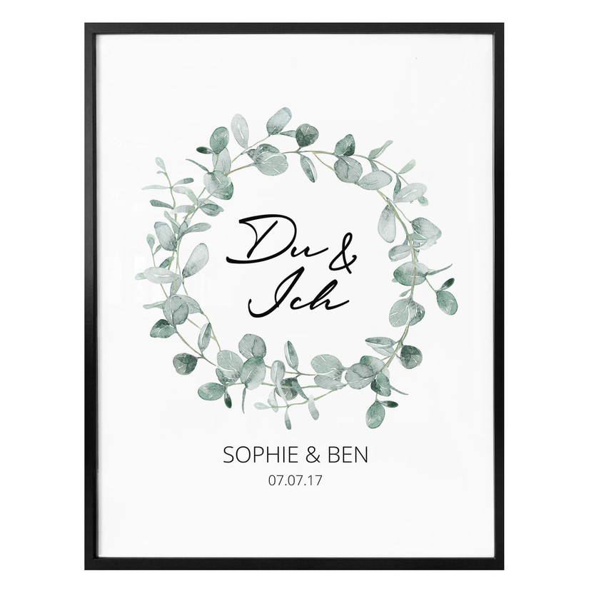 Poster Du & Ich + Testo personalizzato