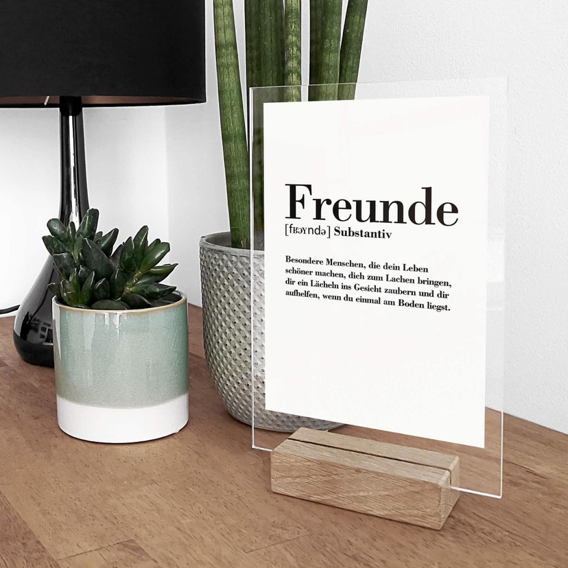 Tischaufsteller Grammatik - Freunde