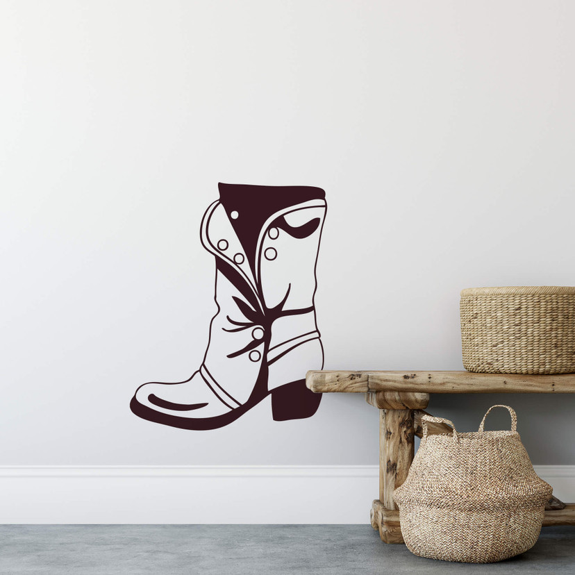 Sticker mural - Bottes en cuir