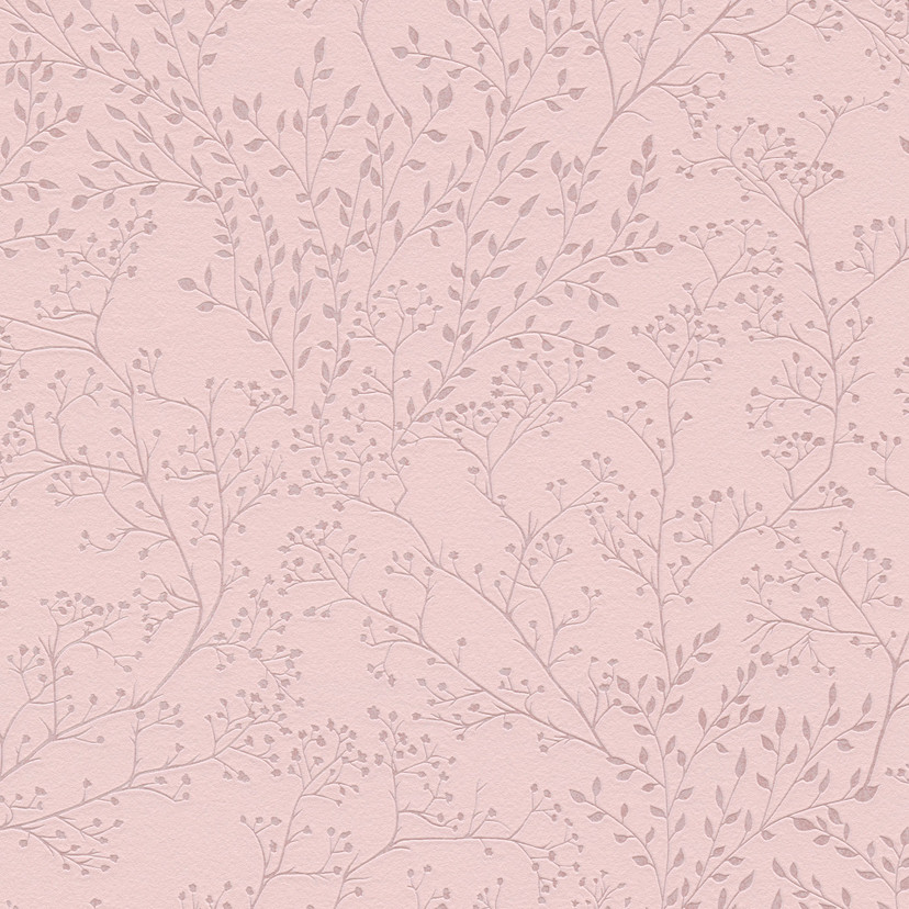A.S. Création Trendwall 2 - Papier peint intissé fleuris, rosé
