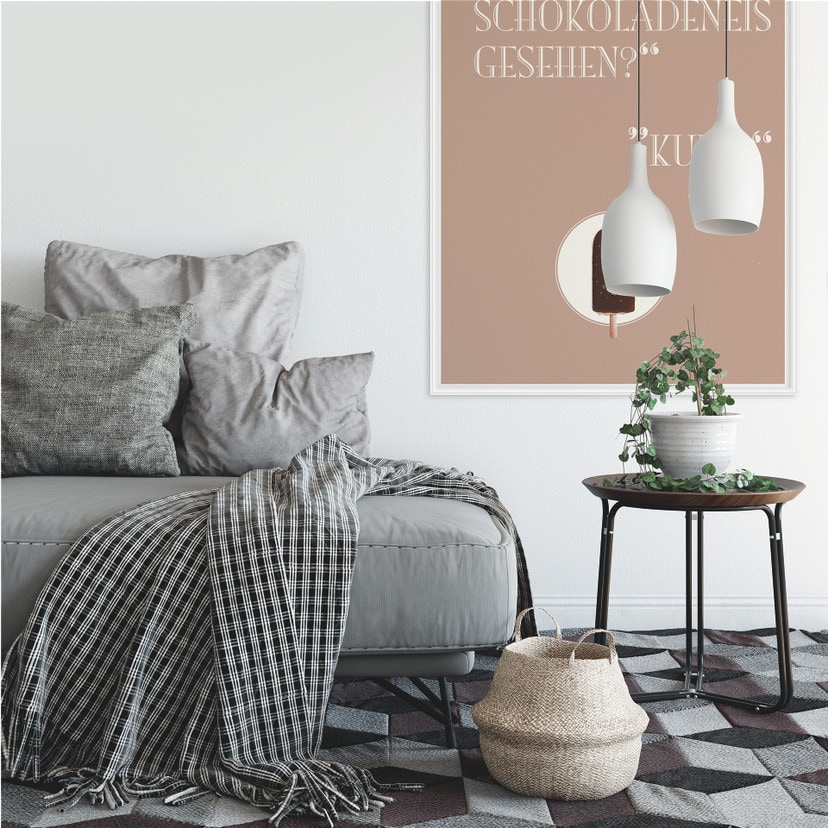 Wallprint Hast du mein Schokoladeneis gesehen?